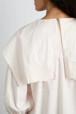 embroidered candy blouse - pink