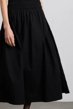 esmerelda midi multi-way dress - black