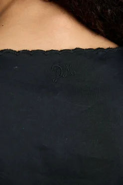 eugenie bow blouse - black