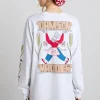 fresh bread long sleeve tee - white