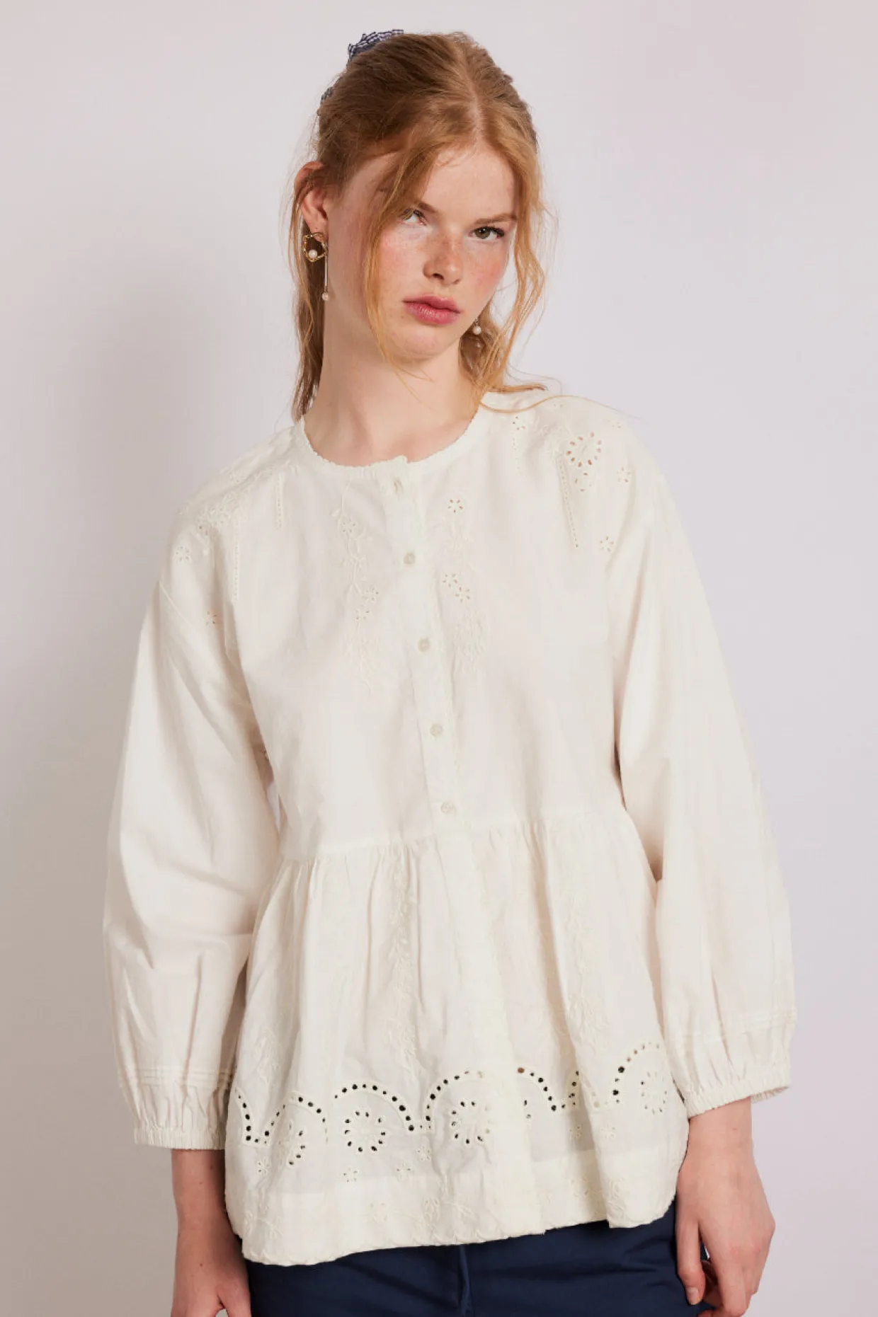 gretchen blouse - white