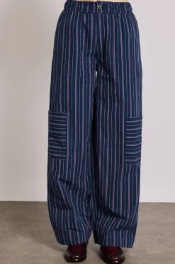 harrison trousers - navy stripe