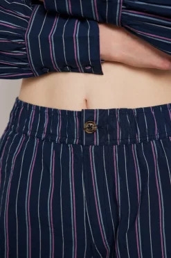 harrison trousers - navy stripe