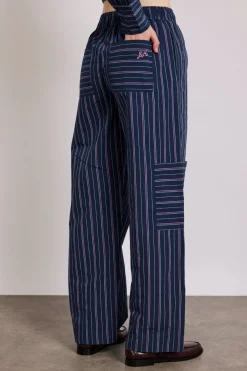 harrison trousers - navy stripe