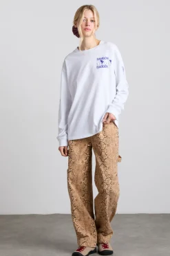 il bacio brunch long sleeve tee - white