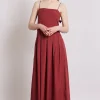 iris bow midi dress