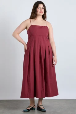 iris bow midi dress