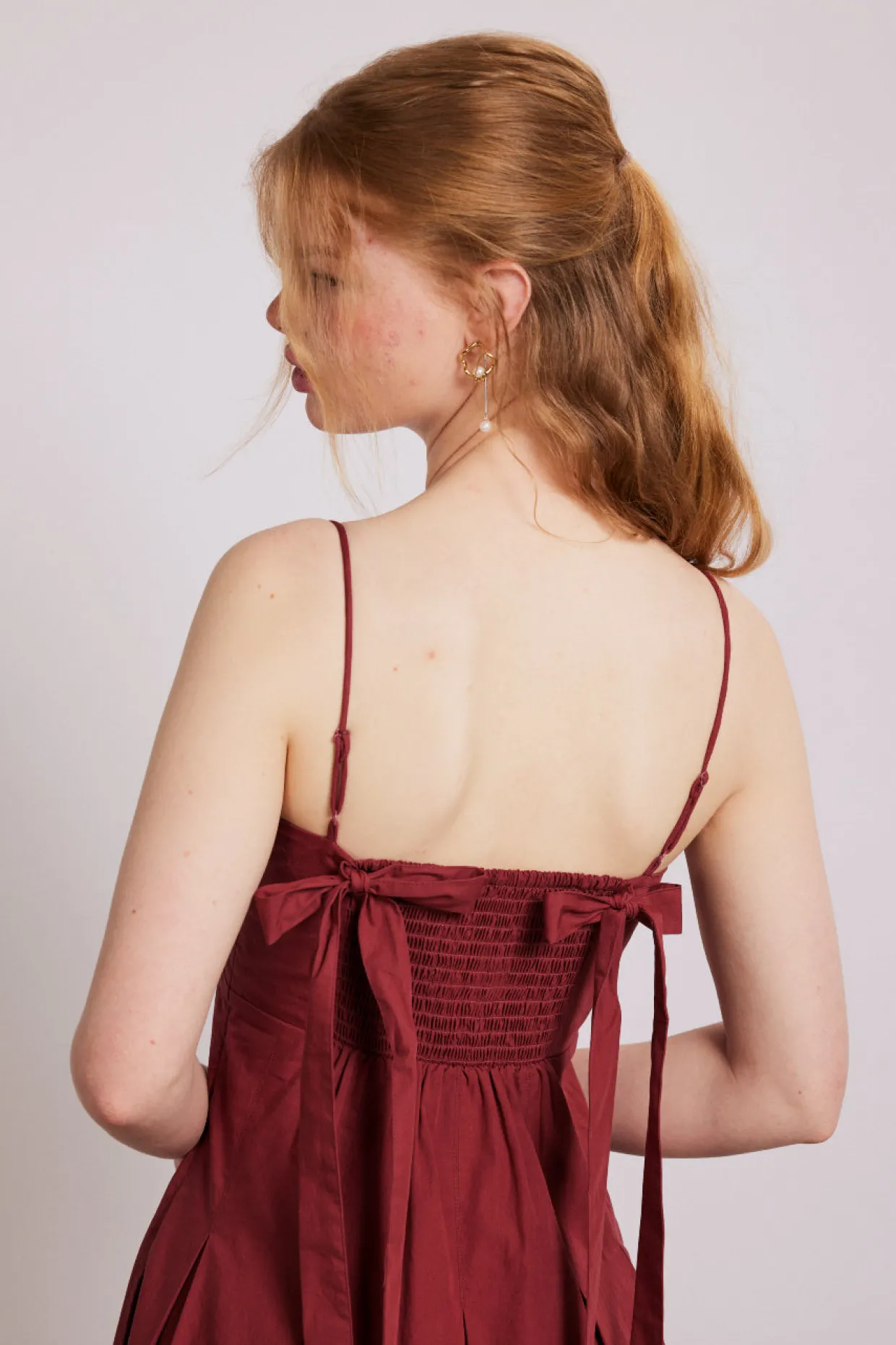 iris bow midi dress