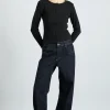 Italian selvedge sylvie jeans with turn up