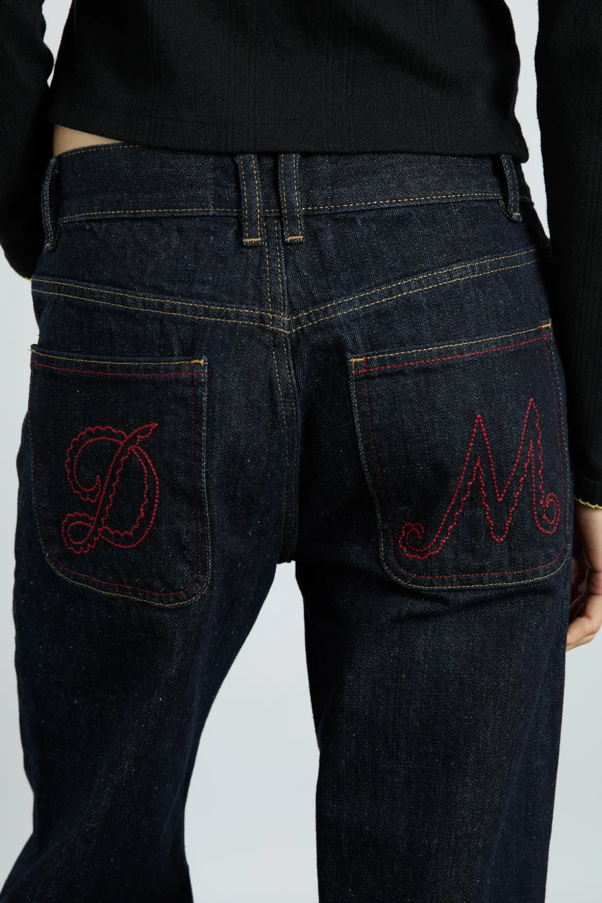 Italian selvedge sylvie jeans with turn up