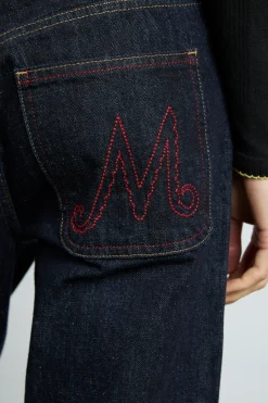 Italian selvedge sylvie jeans with turn up