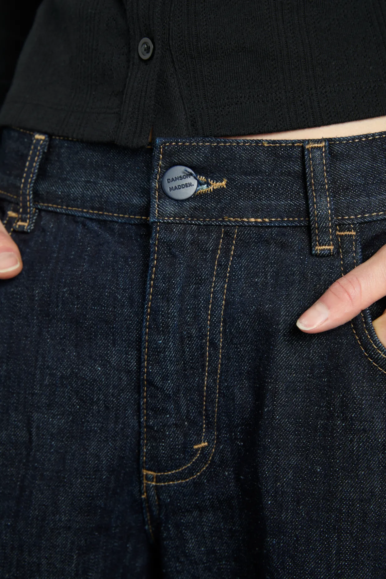 Italian selvedge sylvie jeans with turn up