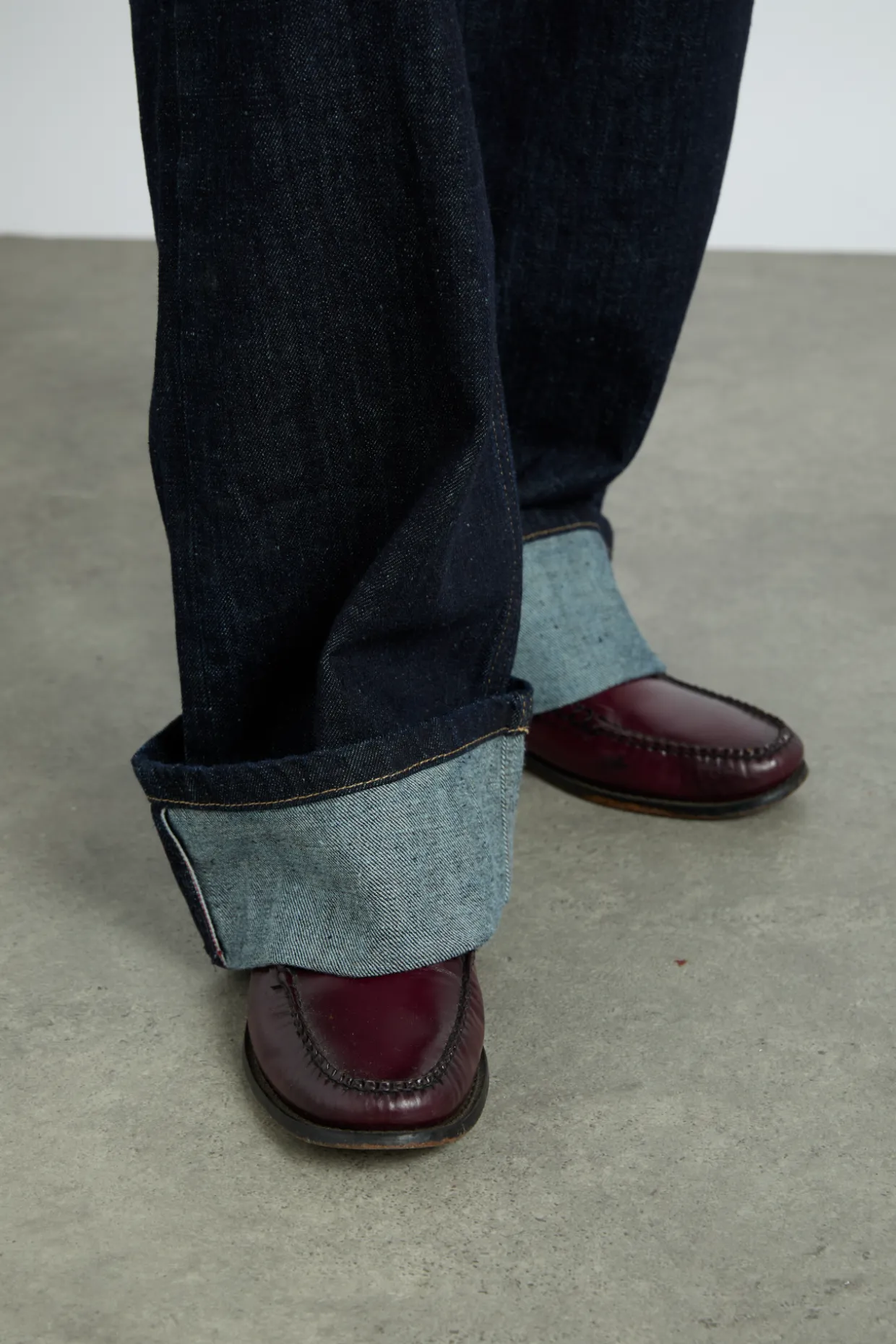 Italian selvedge sylvie jeans with turn up