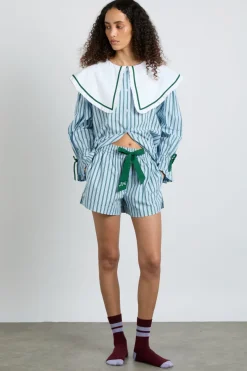 krissy pj boxer - blue stripe