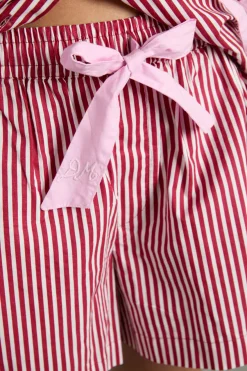 krissy pj boxer - red stripe