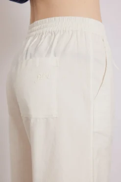 lana trousers - white broderie