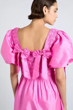lauren mini dress- pink taffeta