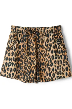 leopard pull on shorts