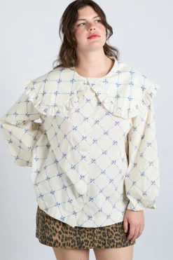 lola blouse - bow print