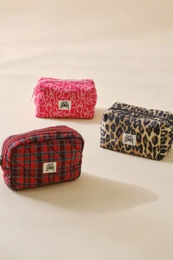 make up bag - bow print