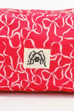 make up bag - bow print