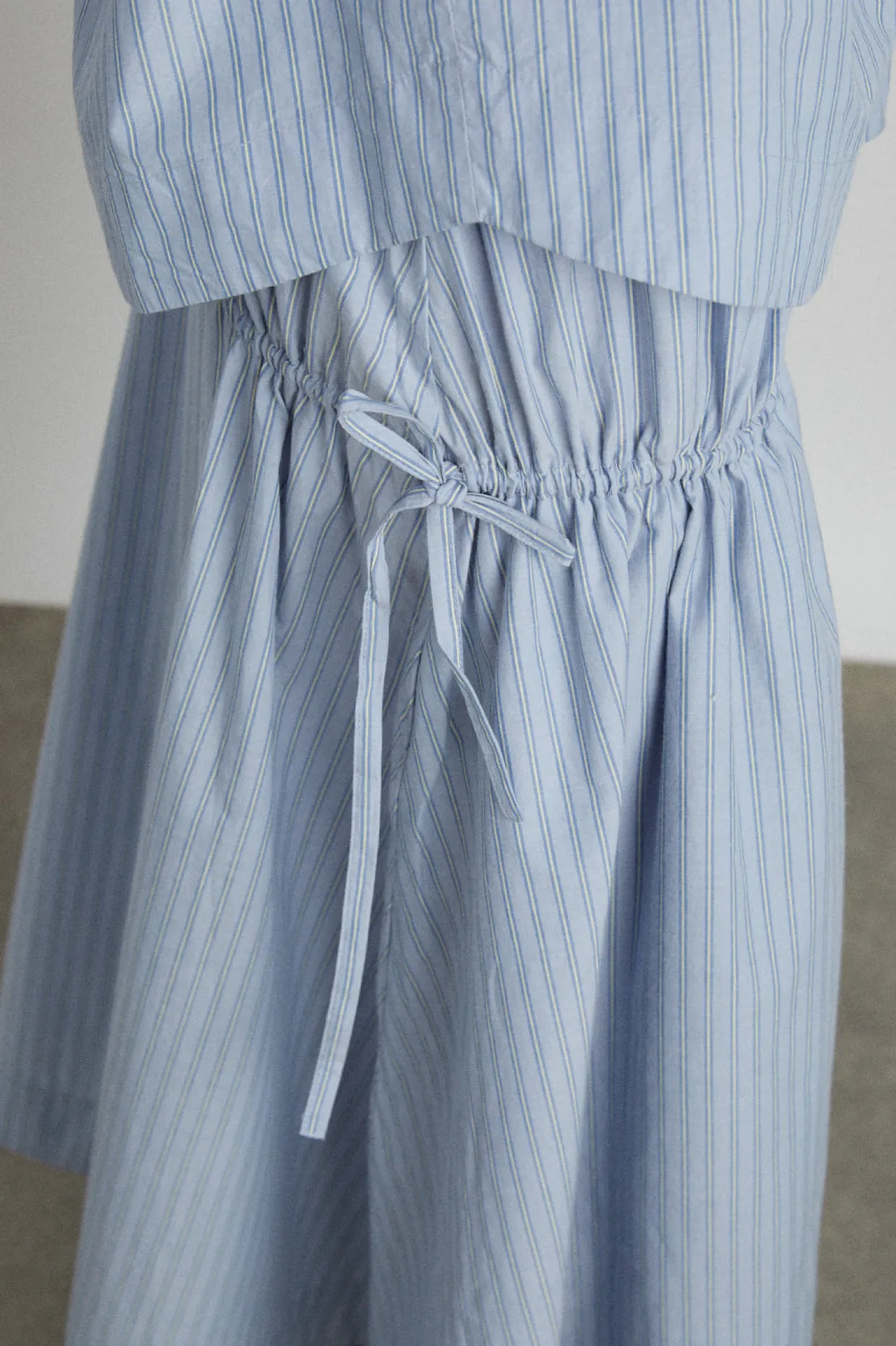 marine channel midi skirt - blue stripe