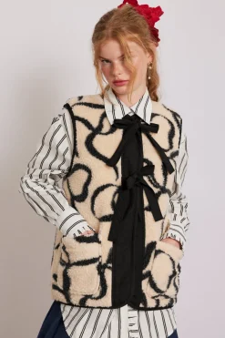 marta borg gilet - bows