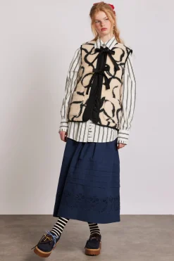 marta borg gilet - bows