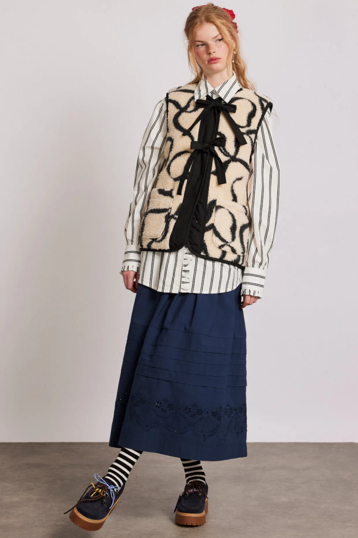marta borg gilet - bows