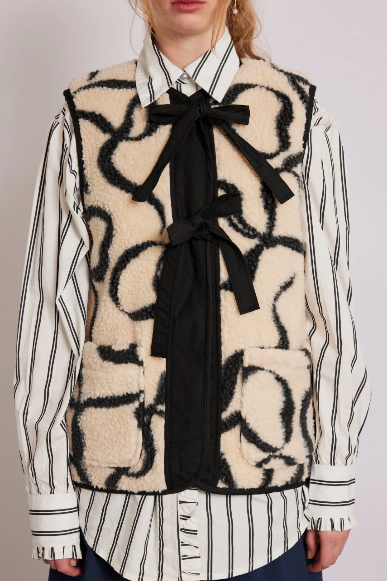 marta borg gilet - bows