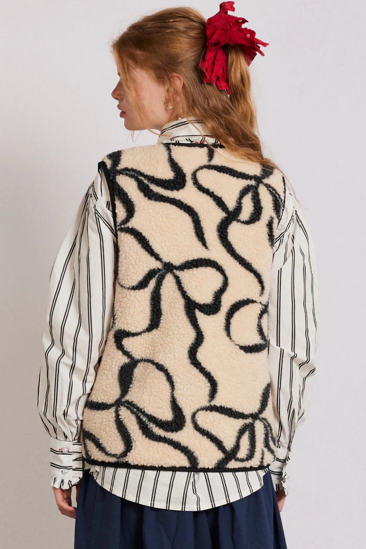marta borg gilet - bows