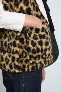 marta borg gilet - leopard