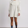 mimi mini dress - off white broderie