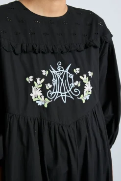miriam midi dress - black