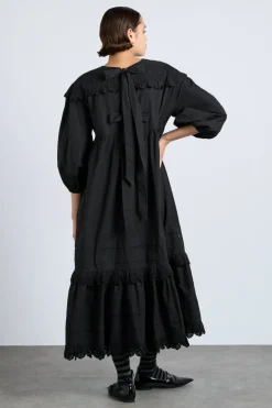 miriam midi dress - black