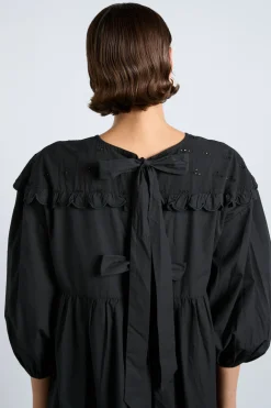 miriam midi dress - black