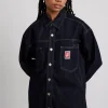 nova oversized shacket - indigo