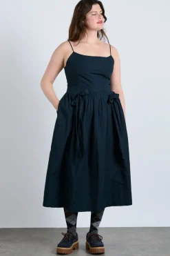 penelope apron dress - navy