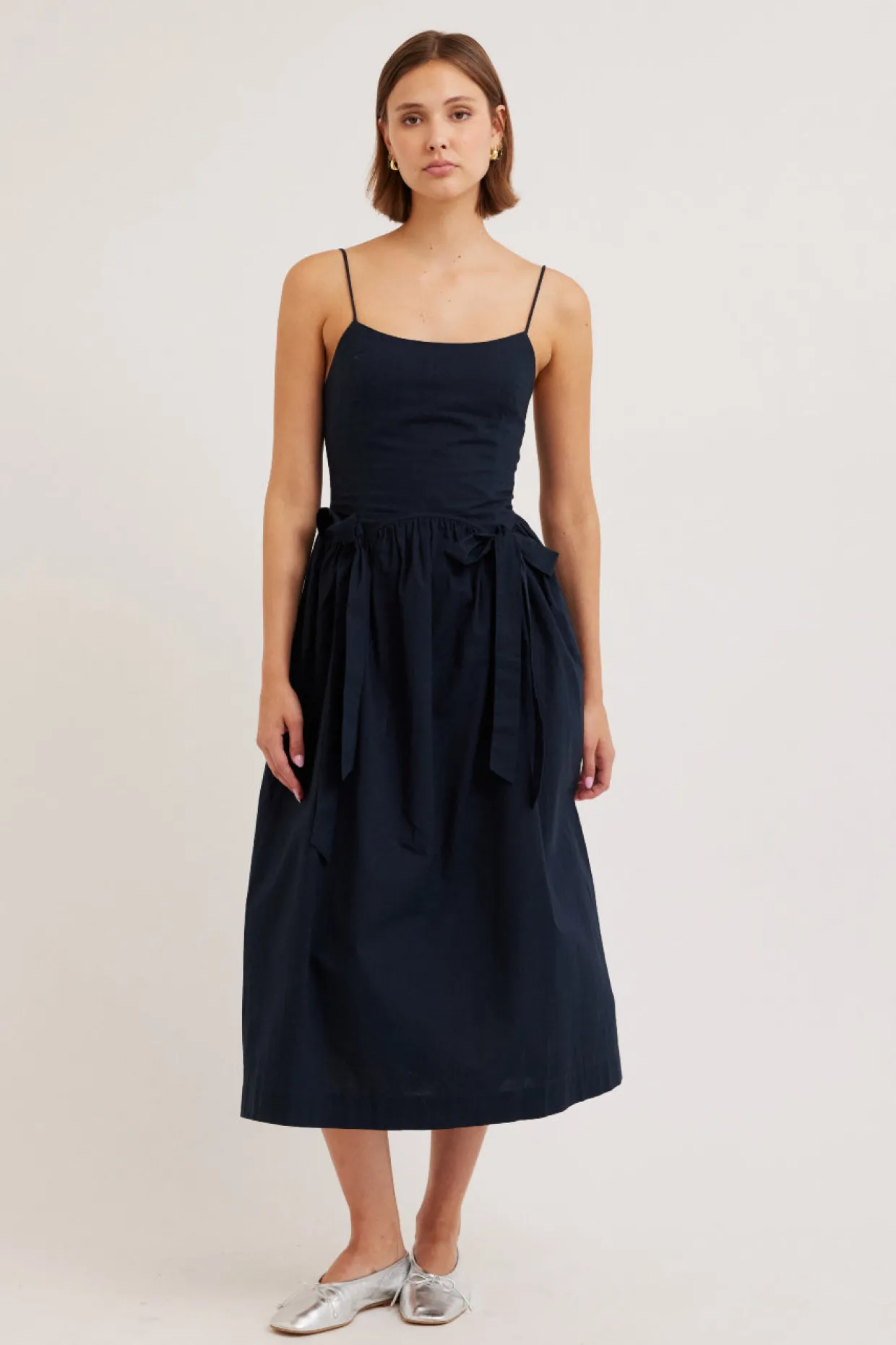 penelope apron dress - navy