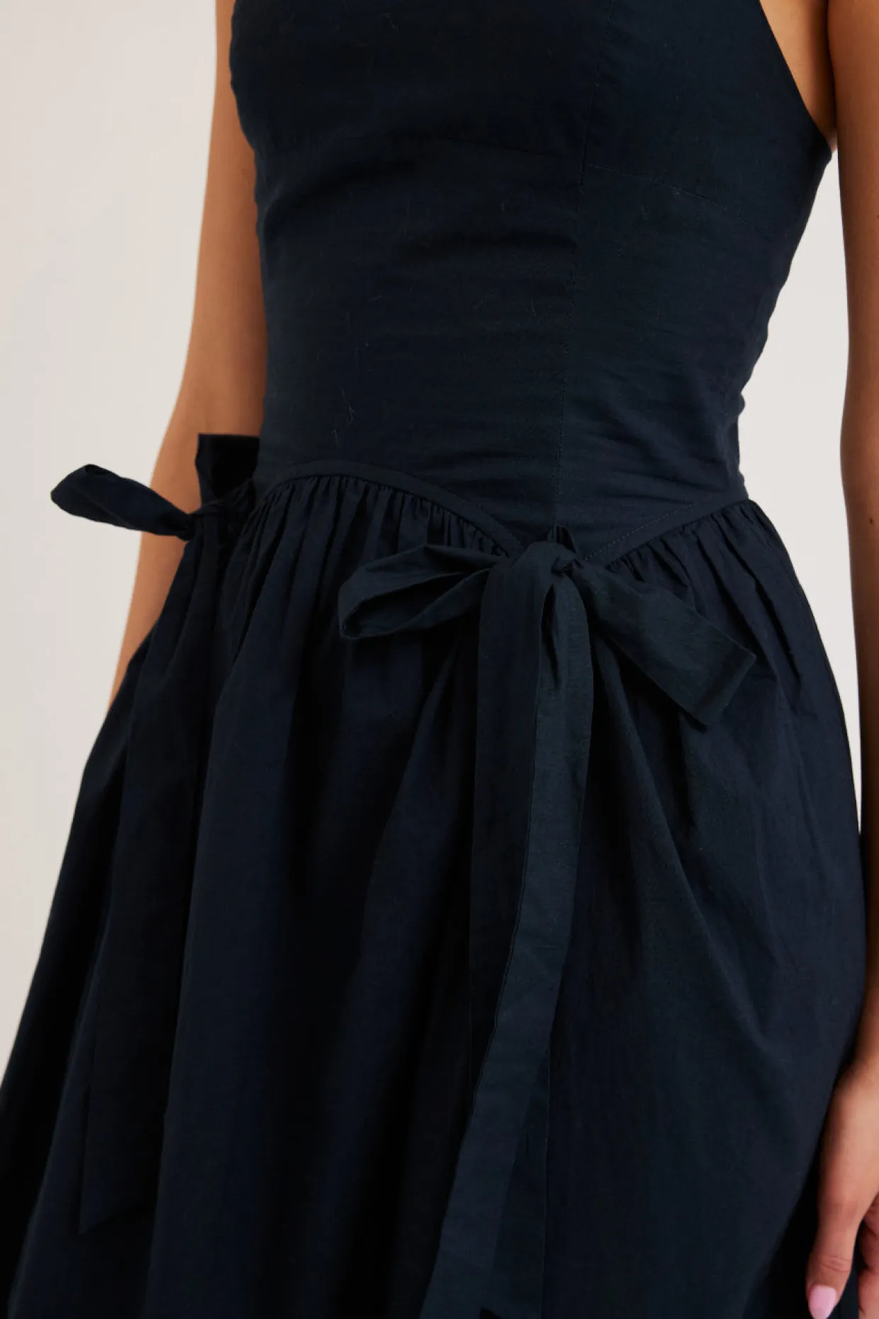 penelope apron dress - navy