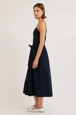 penelope apron dress - navy