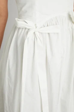 penelope apron dress - white