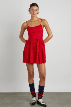 penelope mini - red broderie