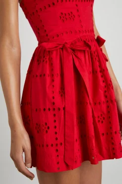 penelope mini - red broderie