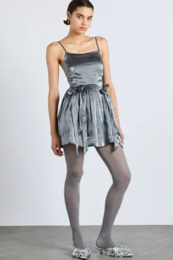 penelope mini dress - glass satin