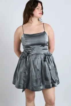 penelope mini dress - glass satin
