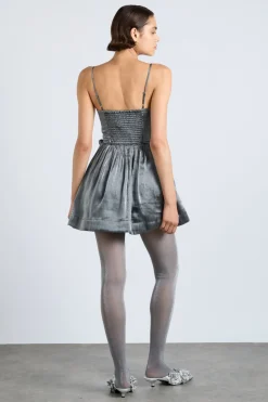penelope mini dress - glass satin