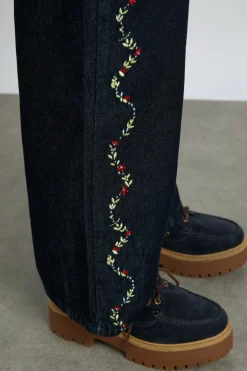 rafe jeans - embroidered floral