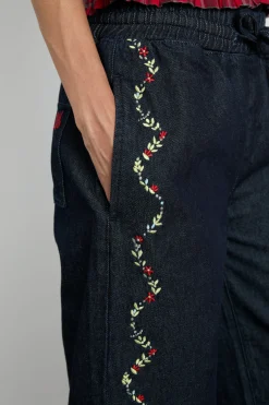 rafe jeans - embroidered floral
