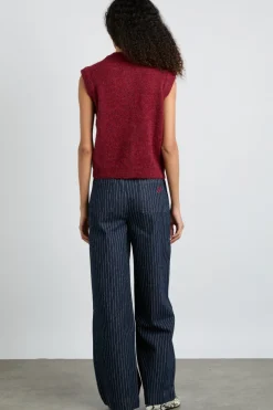 rafe jeans - navy pin stripe